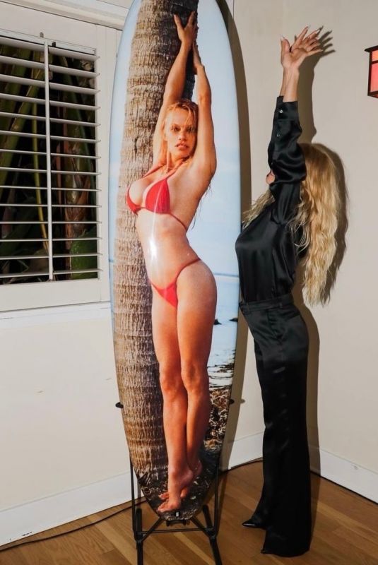 PAMELA ANDERSON at Pamela Anderson x Frankies Bikinis Launch Event in Los Angeles 05/12/2023