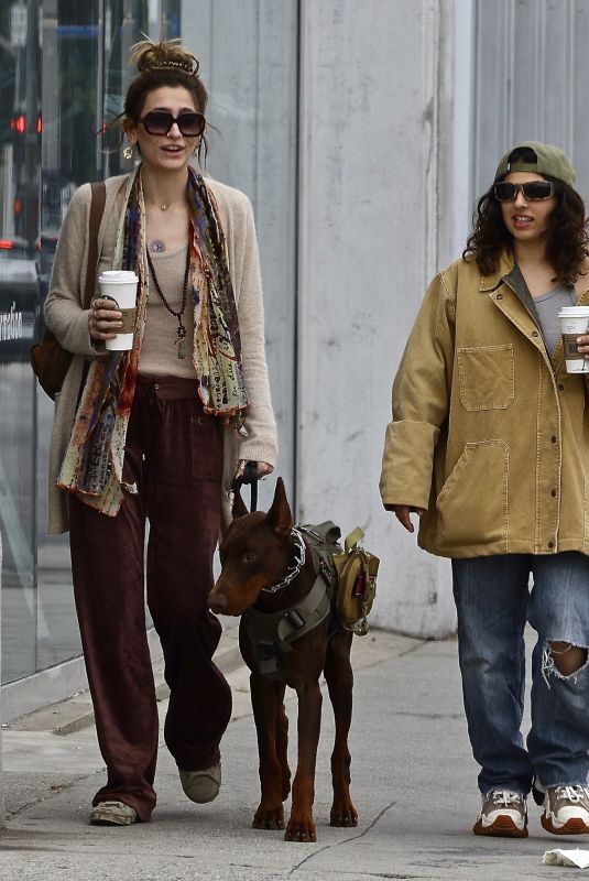 PARIS JACKSON Out with Her Dog and a Friend in West Hollywood 04/30/2023