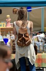 PARIS JACKSON Out with her Dog at Melrose & Fairfax Flea Market in Los Angeles 05/21/2023