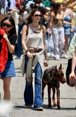 PARIS JACKSON Out with her Dog at Melrose & Fairfax Flea Market in Los Angeles 05/21/2023