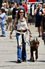 PARIS JACKSON Out with her Dog at Melrose & Fairfax Flea Market in Los Angeles 05/21/2023