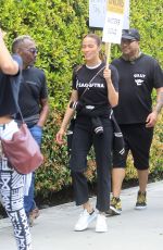 PAULA PATTON Shows Her Support at WGA Strike at Paramount Studios in Los Angeles 05/10/2023
