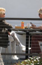 PENNY LANCASTER and Rod Stewart Leaves a Breakfast in Bel Air 05/12/2023