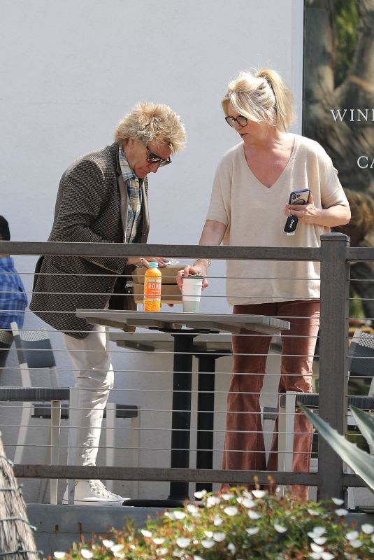 PENNY LANCASTER and Rod Stewart Leaves a Breakfast in Bel Air 05/12/2023