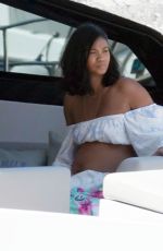 Pregnant CHANEL IMAN in Bikini on Vacation in Capri 05/27/2023