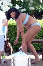 Pregnant CHANEL IMAN in Bikini on Vacation in Capri 05/27/2023
