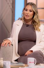 Pregnant KATE FERNINAD at Lorraine TV Show in London 05/15/2023