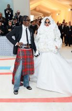 Pregnant RIHANNA at 2023 Met Gala Celebrating Karl Lagerfeld: A Line of Beauty in New York 05/01/2023