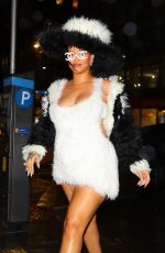 Pregnant RIHANNA Leaves Caviar Russe in New York 04/29/2023