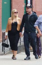 Pregnant TAYLOR NEISEN and Liev Schreiber Out in New York 05/21/2023