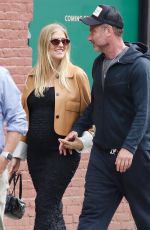 Pregnant TAYLOR NEISEN and Liev Schreiber Out in New York 05/21/2023