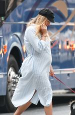 Pregnant TAYLOR NEISEN Out with Her Dog in New York 05/25/2023