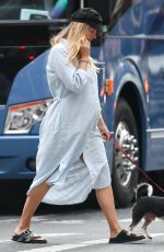 Pregnant TAYLOR NEISEN Out with Her Dog in New York 05/25/2023
