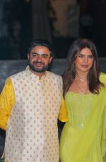 PRIYANKA CHOPRA Arrives at Engagement Ceremony of Her Cousin Parineeti Chopra in Mumbai 05/12/2023