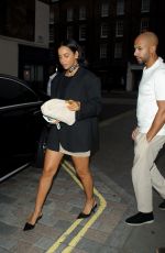 ROCHELLE HUMES Arrives at Chiltern Firehouse in London 05/12/2023