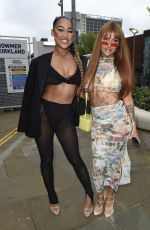 SALLIE AXL and MARLIE LEWIS Arrives at Meraki Night at FireFly in Manchester 04/30/2023