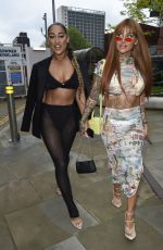 SALLIE AXL and MARLIE LEWIS Arrives at Meraki Night at FireFly in Manchester 04/30/2023