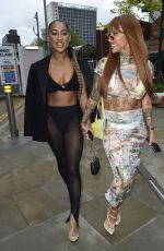 SALLIE AXL and MARLIE LEWIS Arrives at Meraki Night at FireFly in Manchester 04/30/2023