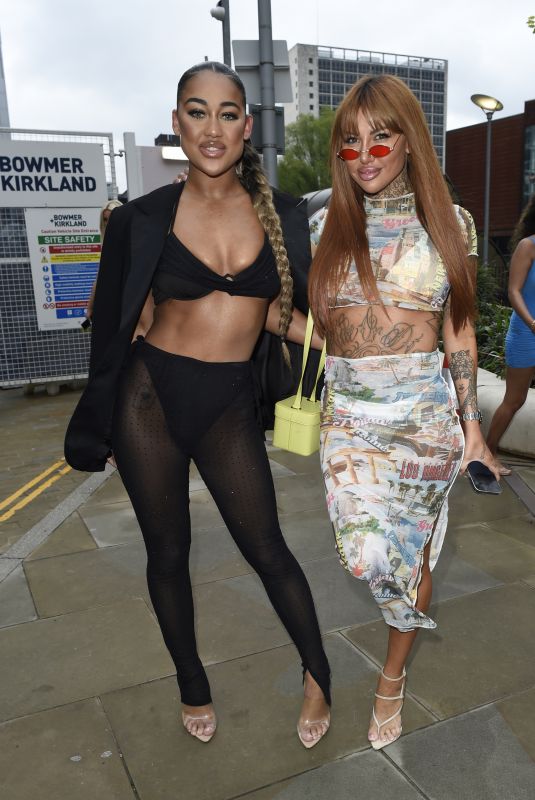 SALLIE AXL and MARLIE LEWIS Arrives at Meraki Night at FireFly in Manchester 04/30/2023