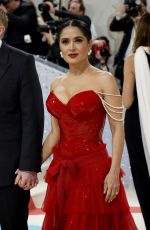 SALMA HAYEK at 2023 Met Gala Celebrating Karl Lagerfeld: A Line of Beauty in New York 05/01/2023