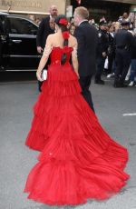 SALMA HAYEK Heading to Met Gala in New York 05/01/2023
