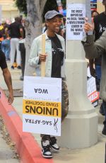 SAMIRA WILEY Supporting WGA Strike at Paramount in Los Angeles 05/10/2023
