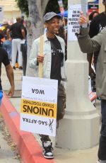 SAMIRA WILEY Supporting WGA Strike at Paramount in Los Angeles 05/10/2023