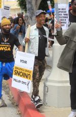 SAMIRA WILEY Supporting WGA Strike at Paramount in Los Angeles 05/10/2023
