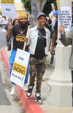 SAMIRA WILEY Supporting WGA Strike at Paramount in Los Angeles 05/10/2023