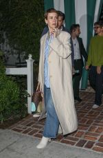 SARAH PAULOSN Leaves San Vicente Bungalows in West Hollywood 05/16/2023