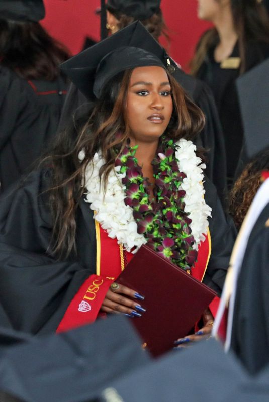 SASHA OBAMA Graduates at USC in in Los Angeles 05/13/2023