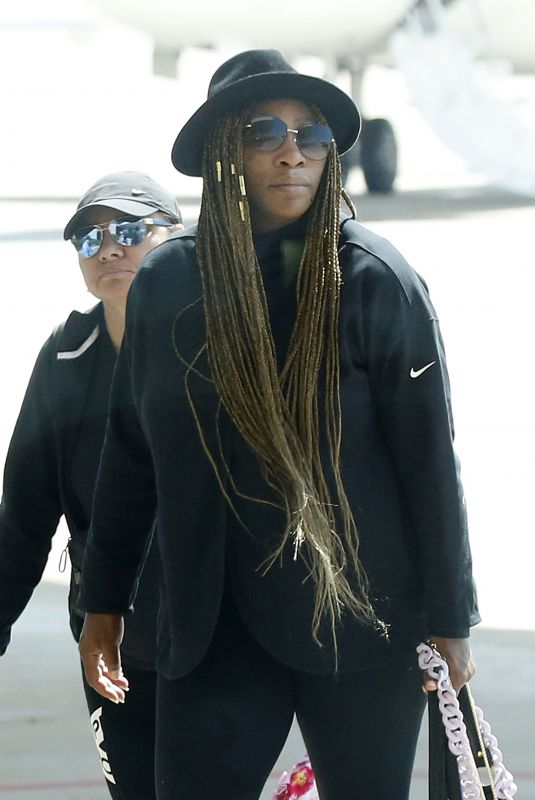SERENA WILLIAMS Arrives in Sardinia by a Private Plane 05/28/2023