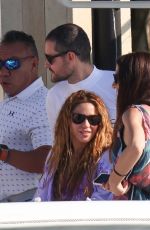 SHAKIRA on a Boat Ride with Friends in Miami Beach 05/10/2023