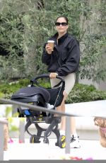 SHANINA SHAIK Out for Coffee with Her Baby and a Friend at Blue Bottle Coffee in West Hollywood 05/30/2023