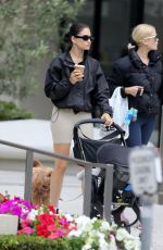 SHANINA SHAIK Out for Coffee with Her Baby and a Friend at Blue Bottle Coffee in West Hollywood 05/30/2023