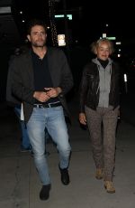 SHARON STONE and Gianluca Galtrucco on a Diiner Date at E Baldi in Beverly Hills 05/24/2023