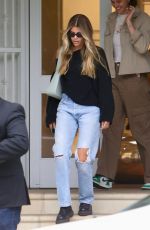 SOFIA RICHIE Out Shopping at Bottega Veneta on Melrose Place in West Hollywood 05/22/2023
