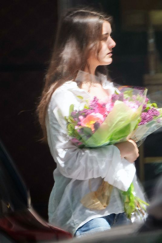 SURI CRUISE Out Buying Flowers on Mother