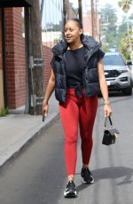 TIA MOWRY Leaves a Gym Session in Studio City 05/16/2023