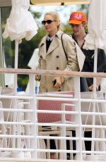 UMA THURMAN Out for Lunch at Hotel du Cap Eden Roc 05/16/2023
