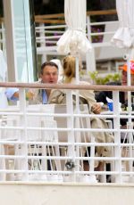 UMA THURMAN Out for Lunch at Hotel du Cap Eden Roc 05/16/2023