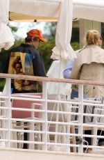 UMA THURMAN Out for Lunch at Hotel du Cap Eden Roc 05/16/2023
