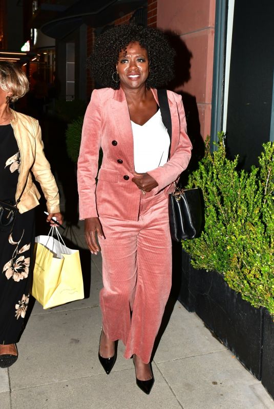 VIOLA DAVIS Celebrates a Family Member’s Birthday at Crustacean Restaurant in Beverly Hills 05/09/2023