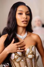 YARA SHAHIDI at 2023 Met Gala Celebrating Karl Lagerfeld: A Line of Beauty in New York 05/01/2023