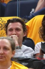 ZENDYA at NBA Playoffs Game Between LA Lakers and Golden State Warriors in San Francisco 05/04/2023