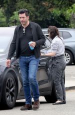 ZOOEY DESCHANEL and Jonathan Scott Arrives at Her Daughter