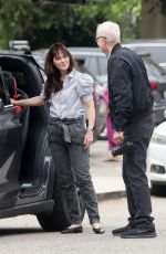 ZOOEY DESCHANEL and Jonathan Scott Arrives at Her Daughter
