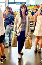 ZOOEY DESCHANEL Out for Grocery Shopping at Erewhon Market in Pacific Palisades 05/10/2023