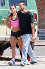 ADDISON RAE and Omer Fedi at All Time Restaurant in Los Feliz 06/23/2023