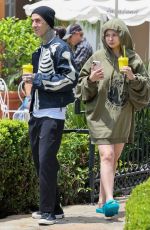 ALABAMA and Travis BARKEROut for Coffee at La La Land Cafe in Calabasas 06/02/2023